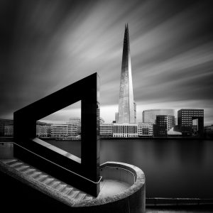 LONDON, UK - OCT 6, 2016: Fantastic skyscraper scene. Financial district near Thames river in the middle of London city. Detail of modern building in United Kingdom.